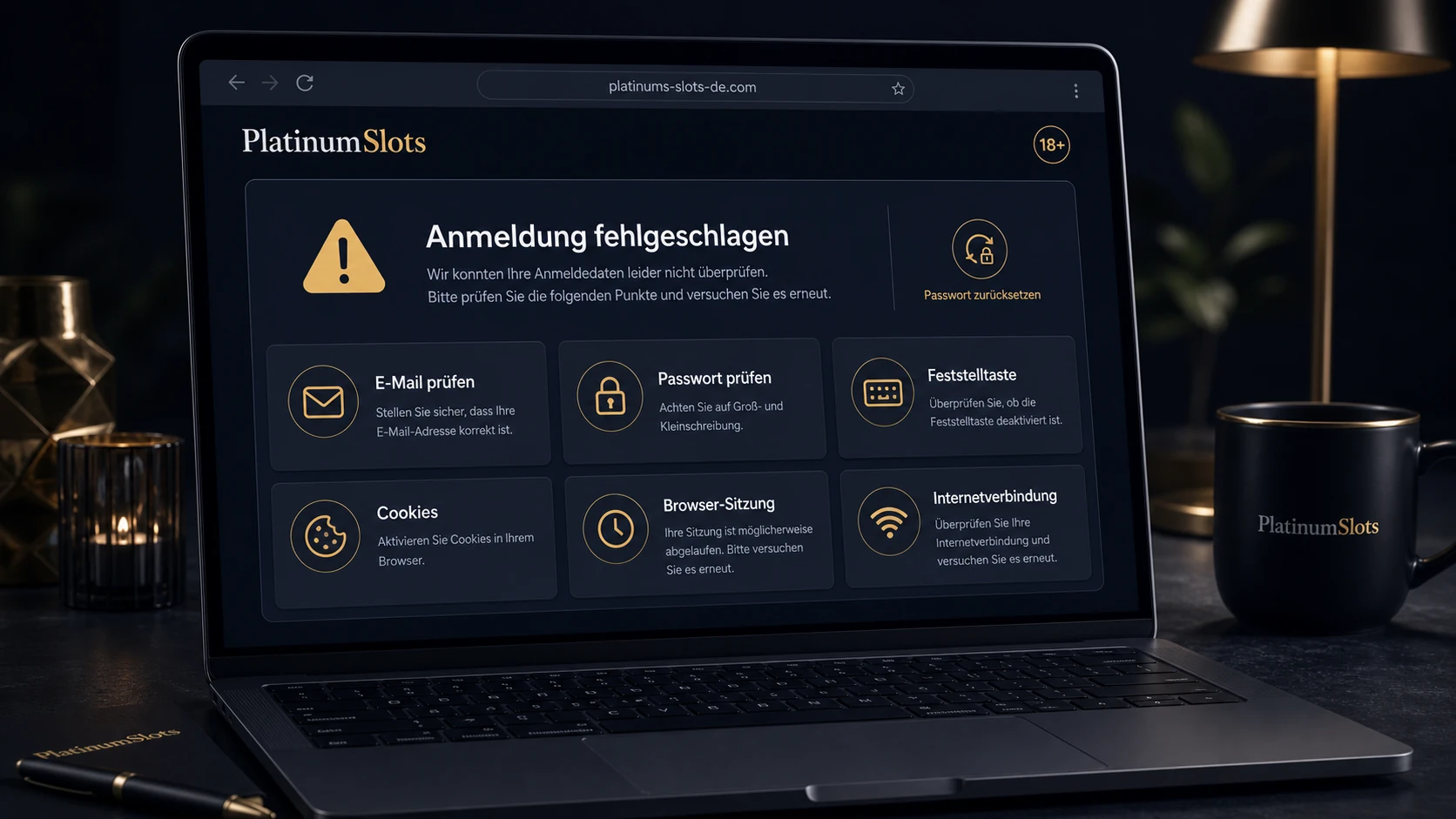 Häufige Probleme bei der Anmeldung